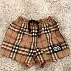 Burberry swim trunks Size 6 months